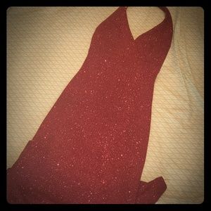 Red gown